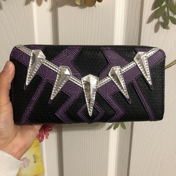 Loungefly Black Panther Backpack and Wallet - Picture 7 of 8